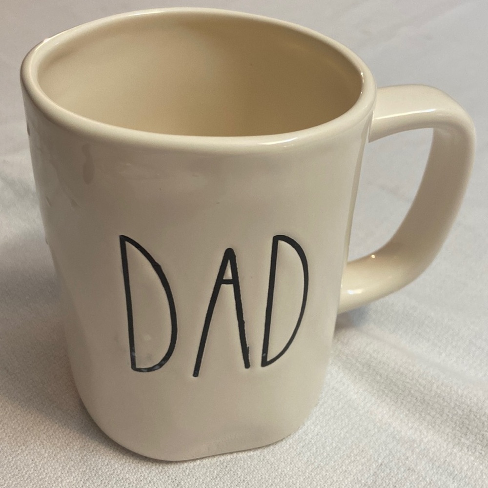 Rae Dunn “Dad” Coffee Mug Cup - Great Gift! Fathers Day! Birthday! New Dad Gift!